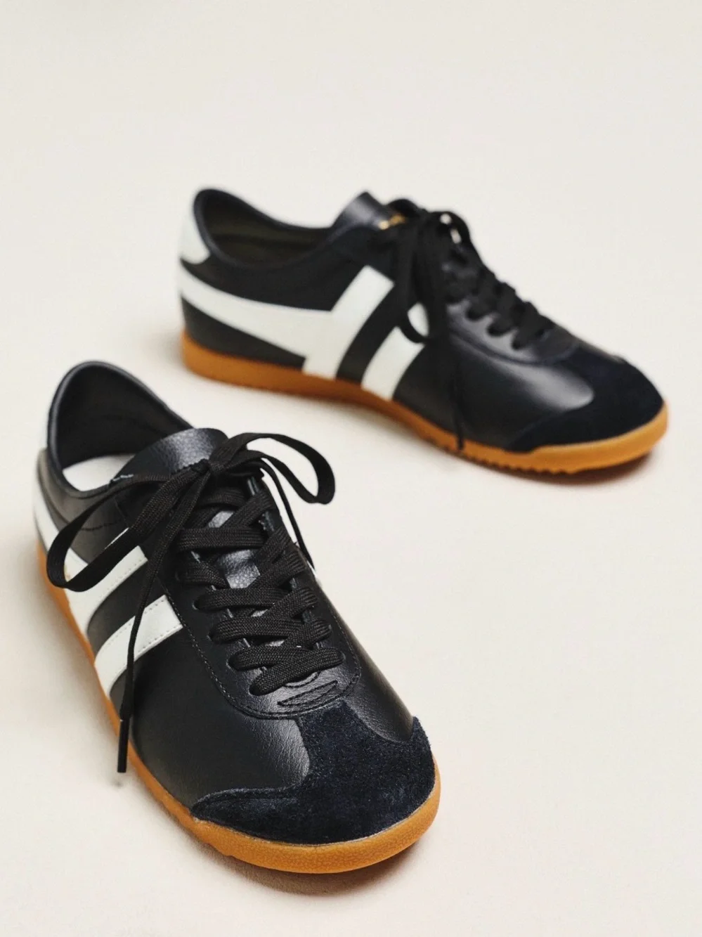 NWT Gola Bullet Pure Sneakers Black White Gum New in Box